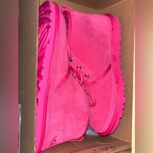 UGG Neumel Hot Pink Suede Boots NIB Womens 7 SugarSole